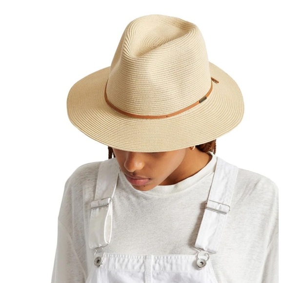 Brixton Wesley Straw Packable Fedora - NWOT Medium - Picture 11 of 11